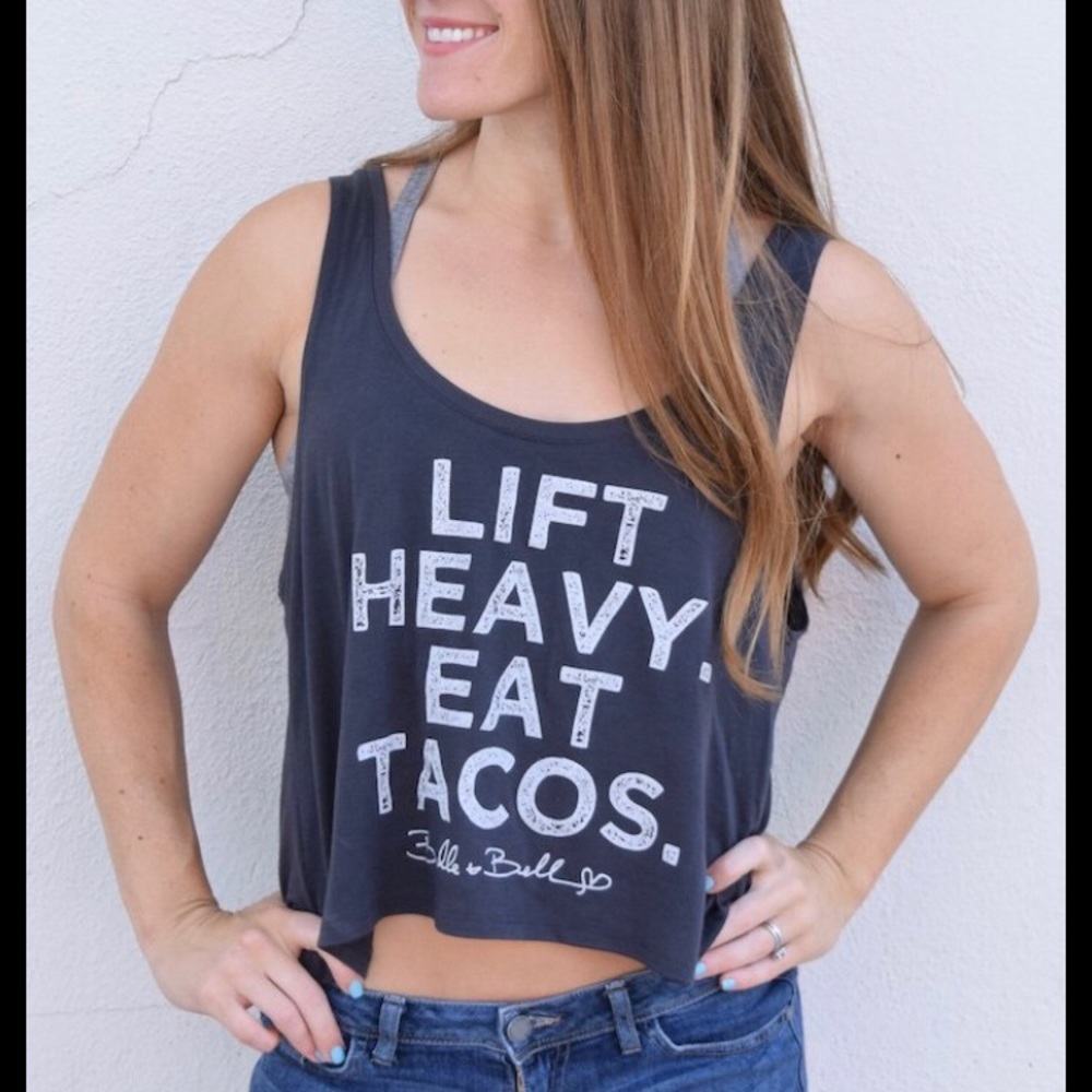 Belle & Bell Crop Top Workout Tank NWOT